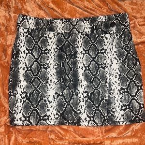 Snake skin skirt